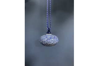 188  Bunzlau Kerstbal rond plat 1895 Kerst